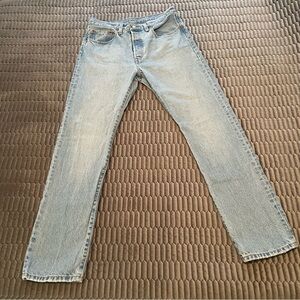 Levi’s 501 Light Wash Denim Jeans 100% Cotton